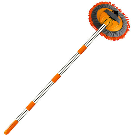 Brosse Lavage Voiture Balai Telescopique Nettoyage 160cm Éponge Microfibre Pinceau Kit Vadrouille Nettoyeur pour Camion Véhicule Caravane