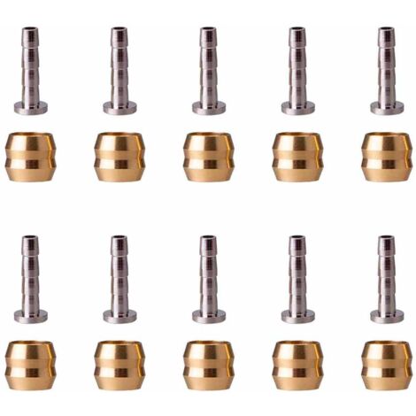 Tuyau Olive, brake hose olive,BH90 Insert de connecteur Olive,frein hydraulique,Kit de Réduction pour Durite de Frein Hydraulique,50 set. (1/5)