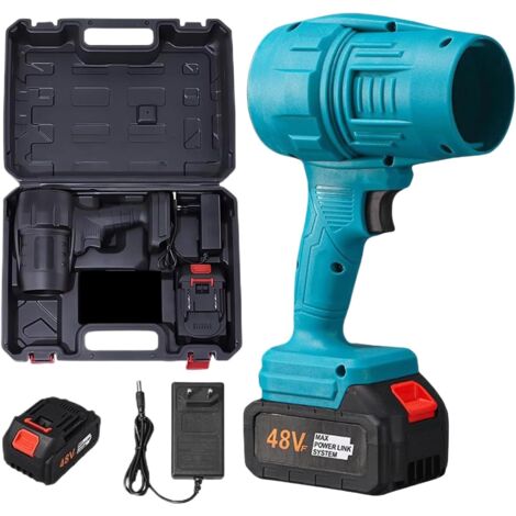 Souffleur à feuilles sans fil 36V – Moteur Brushless – Débit d'air 800m³/h – Léger et portable pour jardin et camping