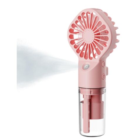 2pcs Générique Ventilateur Portable Ventilateur Portatif 16x7x4 Cm Table De Pulvérisation D'eau Frais Mini Humidificateur, Table De Pulvérisation D'eau Frais Petit Ventilateur Portatif
