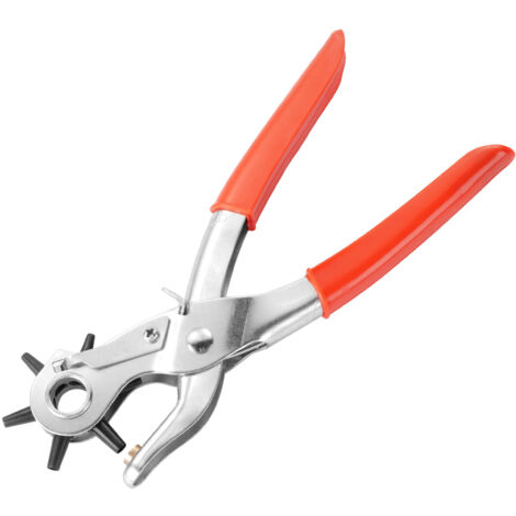 Trou Ceinture, Pince Perforatrice Cuir, Pince Trou Ceinture Cuir, Pince Perforatrice Rotative, Perforatrice Trou Ceinture, Pince a Trouer Le Cuir, avec Règle, pour cuir, bracelets de montre, sacs (1/5)