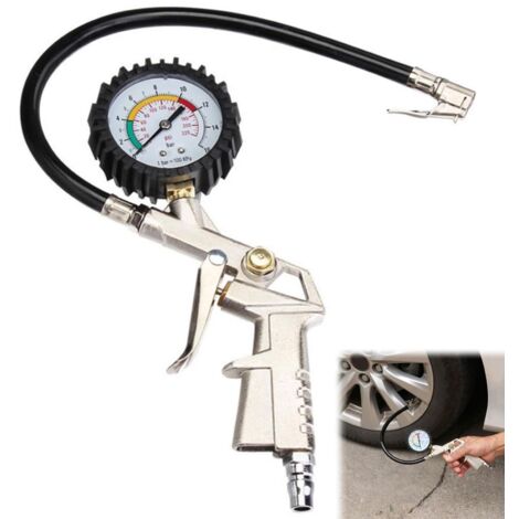 Manometre Pression Pneu, Jauges de Pression Des Pneus, Numérique Manomètre, Pistolet de Gonflage Manomètre, Testeur de Pression Des Pneus, Gonflage Pneu Voiture Avec Ecran LCD pour Voitures Motos (1/5)