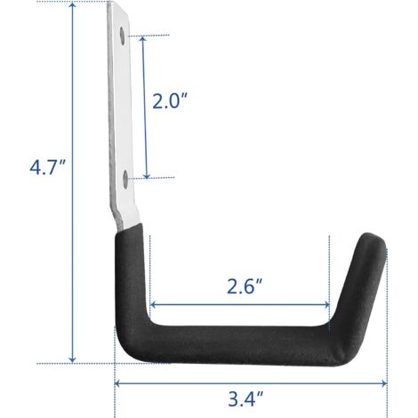 Crochet Mural Garage, 2 Pièces Crochets De Garage Crochet Rangement