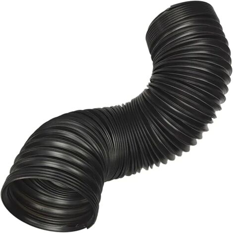 Tuyau d'admission d'air flexible noir 76mm – Silicone renforcé avec fil d'acier – Réduit la résistance à la ventilation – Compatible toutes voitures
