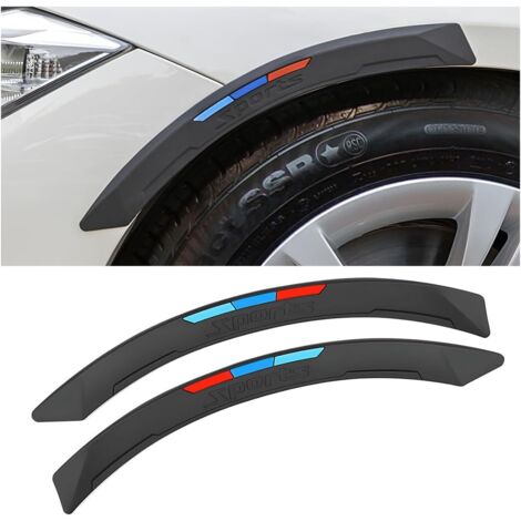 Lot de 2 bandes de protection anti-rayures en PVC – Garniture anticollision pour pare-chocs et arc de roue arrière – Installation facile avec adhésif