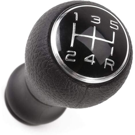 Pommeau De Levier De Vitesse, 5 Vitesses Manuelle pour Citroen C1 C3 C4 / pour Peugeot 106 107 205 206 207 306 307 308 309 405 406 407 508 605 607 806 807 Chrome