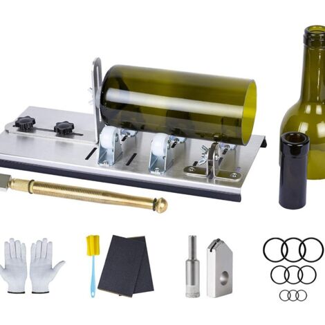 Kit coupe-bouteille en verre pour bouteilles, verre à vin, coupe-bouteilles, kit de découpe de bouteilles, coupe-verre DIY pour couper des bouteilles, du vin, des liqueurs, de la bière, du