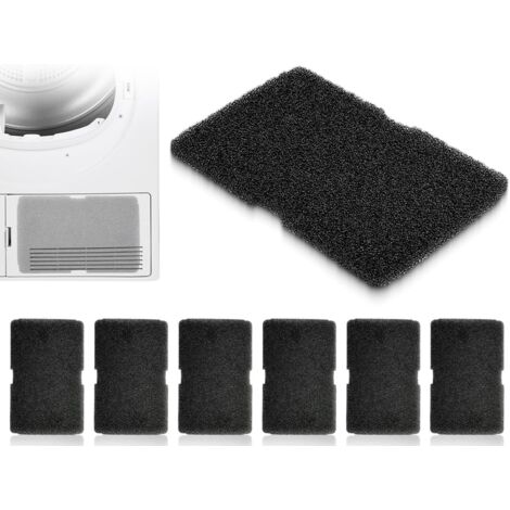 Lot de 6 filtres pour sèche-linge, pièces de rechange pour filtre éponge, filtre éponge 2964840100, compatible avec les sèche-linge à pompe à chaleur Beko et Grundig (240 x 155 x 10 mm) (1/5)