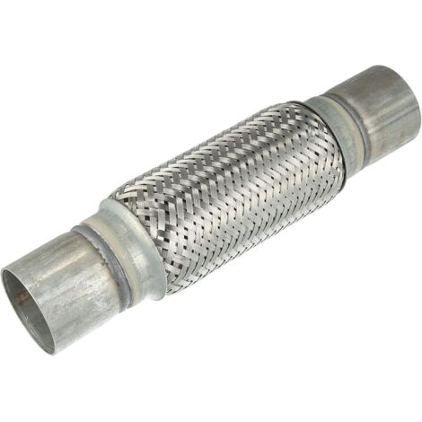 Tuyau d'échappement flexible pour voiture avec tube d'extension soudé 60 mm x 300 mm