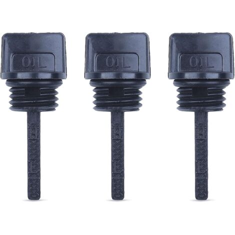LinDuxe Lot de 3 jauges de remplissage d'huile pour moteur Honda GX160 GX200 GX120 GX140 GX110, générateur de tondeuse à gazon 15600-ZE1-003, bouchon de remplissage d'huile compatible avec Stens 125-6 (1/4)