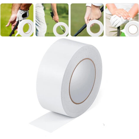 3 pièces de ruban adhésif double face spécial pour poignées de clubs de golf, 18 mm x 50 m, adhésif puissant, accessoires pour équipements de golf. (1/5)