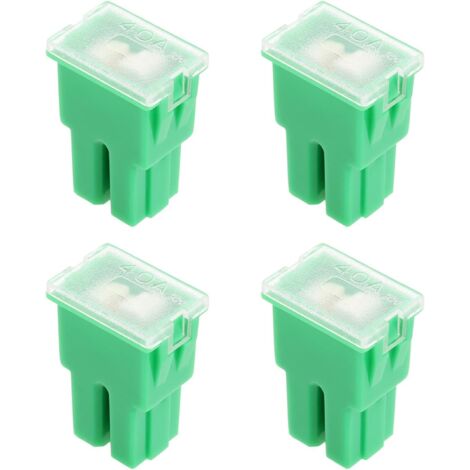 4 Pièces Fusible Femelle Terminal Case 32V 40A Push Fit Cartouche Fusible pour Remplacer La Cartouche Fusible dans Les Automobiles Et Les Camions (Vert) (1/5)