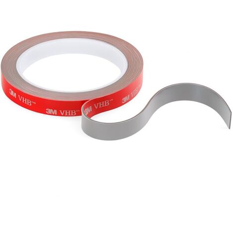 3M VHB - Ruban adhésif double face universel extra fort en mousse acrylique, résistance à l'eau et aux hautes températures, décor de Noël, bandes LED, voiture,maison bureau (12 mm x 3 m) (1/5)