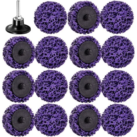 Disque de Nettoyage CSD 50 mm - Utilisé pour le Traitement de Surface ou le Décapage, Permet d'éliminer la Rouille, la Peinture de Soudure et les Surfaces Oxydées (15 Stücke - 50mm) (1/5)