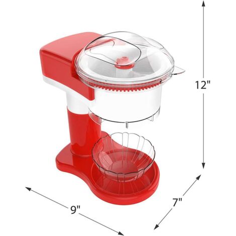 Broyeur à Glace Électrique 500W - Capacité 84 Kg/h - Acier Inoxydable - Réglable Épaisseur - Pour Bar, Maison, Fêtes - 8