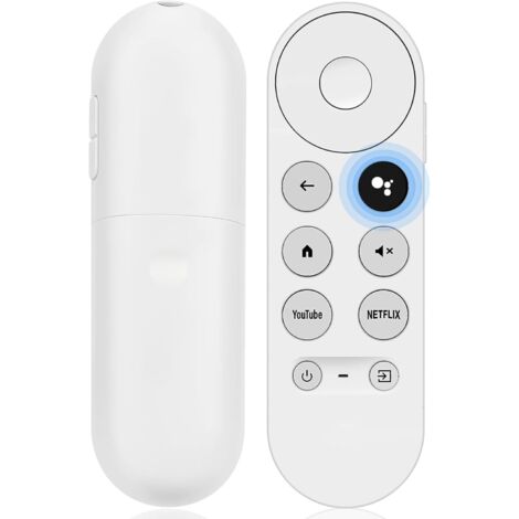 Telecommande Chromecast pour Google TV, Chromecast Google TV avec Telecommande,G9N9N Remplacement Telecommande Google avec Netflix et Youtube Buttons pour Google Chromcast TV 4K