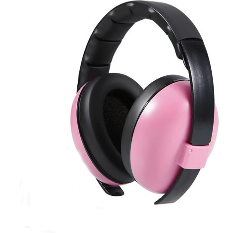 Casques de Protection Auditive pour Bébé - Annulation du Bruit - 0-3 Ans Protège-Oreilles pour Bébé Rose (1/5)