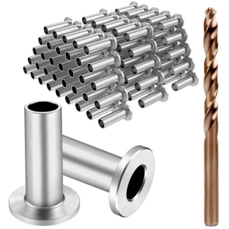Lot de 120 manchons de protection en acier inoxydable pour garde-corps de pont de 1/8", 5/32" ou 3/16", pour poteaux en bois/composite, qualité marine T316