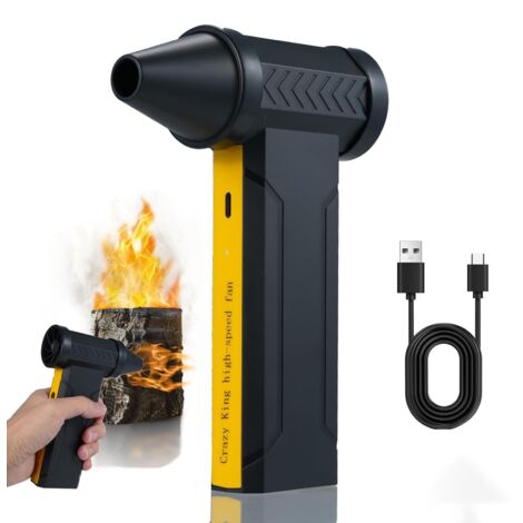 Souffleur Air Comprimé, Mini Souffleur Sans Fil Puissant à 3 Vitesses Réglables 160000 TR/Min, Souffleur PC pour Appareils Électroniques, Canapés, Voitures, Équipements de Bureau
