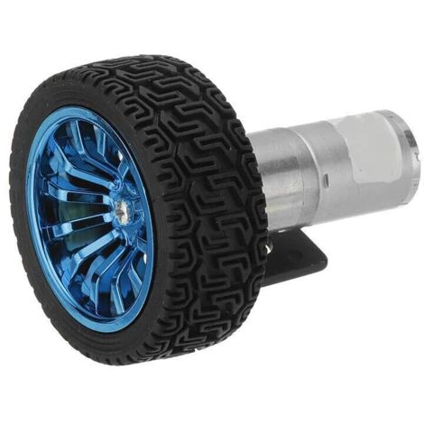 25GA370 DC 6V 130rpm motoréducteur avec support de montage et roue (1/5)