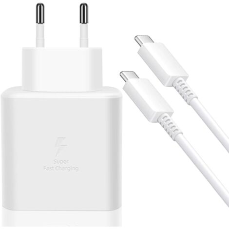 Chargeur USB C 45W rapide – Charge ultra-rapide pour Galaxy S25 Ultra, S24+, S23+, S22, A54, Z Fold5, Flip5 – Câble 5A inclus - Flip6 (1/5)