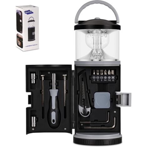 Cadeau pour père Avec boîte cadeau, lampe de camping LED avec kit d'outils courants, lampes de secours pour la voiture, la pêche, les pannes de courant, cadeau pour papa grand-papa (1/5)