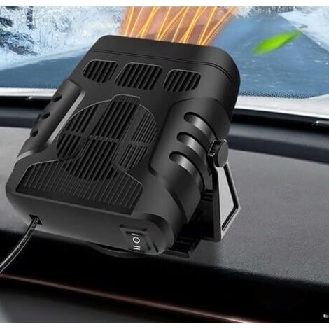 Chauffage de Voiture 12V, Chauffage de Voiture Portatif, Dégivreur et Désembuage 2 en 1, Rotation à 360°, Auto Chauffage Soufflant De Voiture Dégivreurs Pare-Brise pour Toutes Les Voitures (1/5)