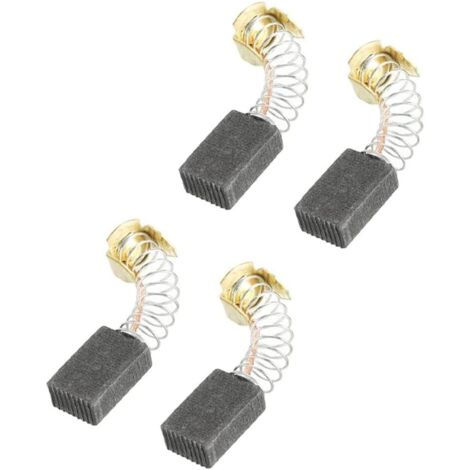 Lot de 4 balais de Carbone pour Moteur électrique, Balai Charbon, Charbon Moteur Electrique, pour Outil électrique (6 10 15 mm)