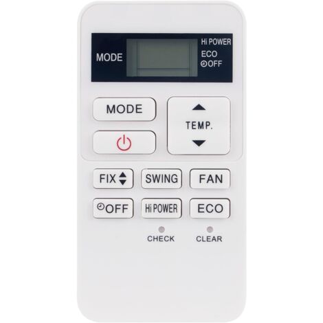 Télécommande climatiseur Toshiba AC A/C – Compatible RBC-ASX11E-C, RAS-107SKV-E6, RAS-077SKV-E6, RAS-07BKV-E – Design ergonomique et portée améliorée (1/5)
