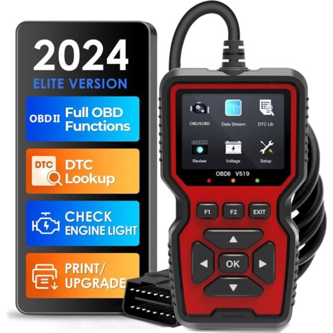 Outil de diagnostic OBD2, outil de diagnostic automobile V519, lecteur de codes de véhicule, outil de diagnostic du système moteur, outil de diagnostic automobile pour tous les véhicules avec protocol (1/5)