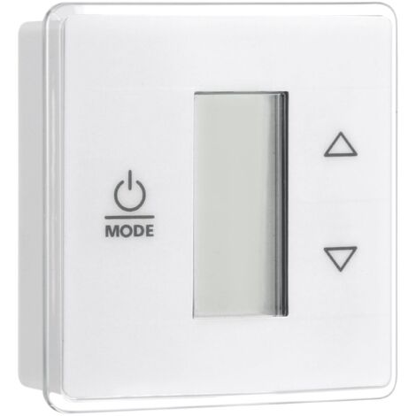 Thermostat mural monozone 3316250.712 pour climatiseurs Dometic pour camping-cars - Trois zones d'entrée, affichage numérique de la température, rétroéclairage bleu vif, auto-extinguible - Blanc (1/5)