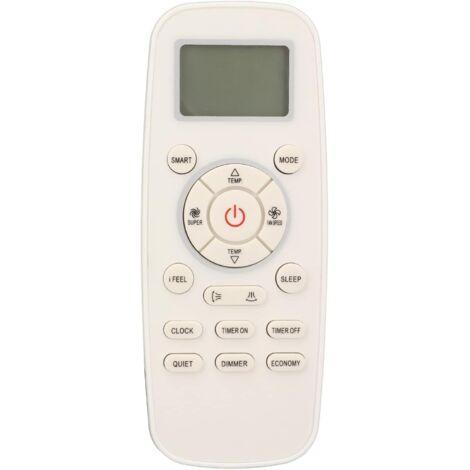 Télécommande de climatiseur Hisense DG11L1-03 DG11L1-04 – Ergonomique – Matériau ABS – 2 piles AAA requises (non incluses) (1/5)