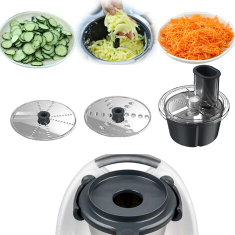 Accessoire de découpe pour Thermomix TM5 TM6 – Râpe et trancheuse à légumes et fromage – Lames en acier inoxydable – Nettoyage au lave-vaisselle