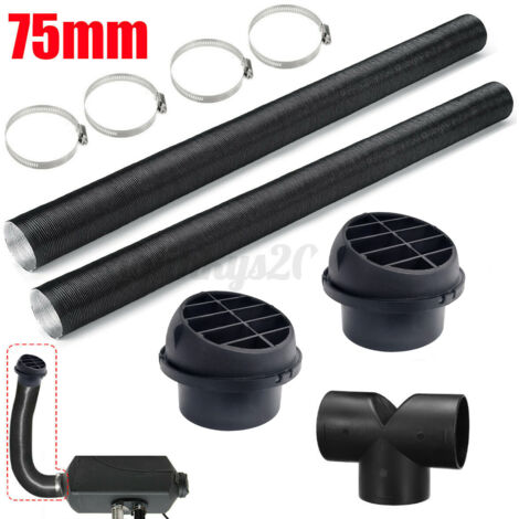 Tuyau de Chauffage de Voiture de 75 mm, Accessoires de Chauffage Auxiliaire 75 mm pour Tuyau de Ventilation de Voiture, Chauffage Diesel, Chauffage de Voiture (1/5)