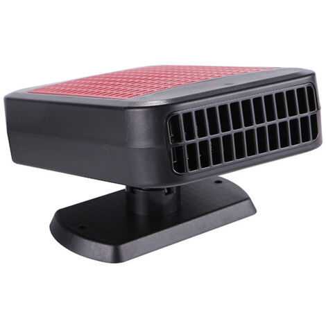 Chauffage portable pour voiture, 12 V 120 W, chauffage et refroidissement rapides pour désembuage et dégivrage de pare-brise de voiture, chauffage de voiture avec rotation à 360 ° Rouge (1/5)