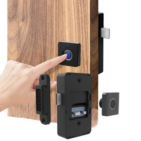 Serrure biométrique de reconnaissance d'empreintes digitales 10/20, serrure de porte intelligente à empreintes digitales, serrure d'armoire, pour tiroir, armoire (20 empreintes digitales)