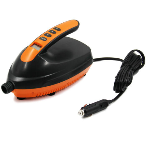 Pompe à Air pour Paddle Haute Pression 16 psi, Gonfleur pour Sup avec Connecteur Allume-Cigare et Arrêt Automatique, Vitesse de Gonflage 70 L/mins, pour Bateau Gonflable Kayak Matelas Tente