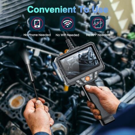 Caméra Endoscopique Industrielle HD 1080P 4,3" - Borescope Avec écran - Câble 2m/5m/10m - Neuf