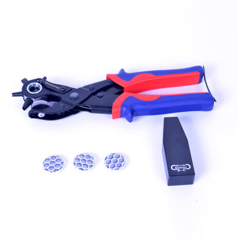 Pince Perforatrice avec 6 Tailles de Poinçon Interchangeables pour Tissu, Ceinture en Cuir, Sac, Plastique, Papier (1/5)