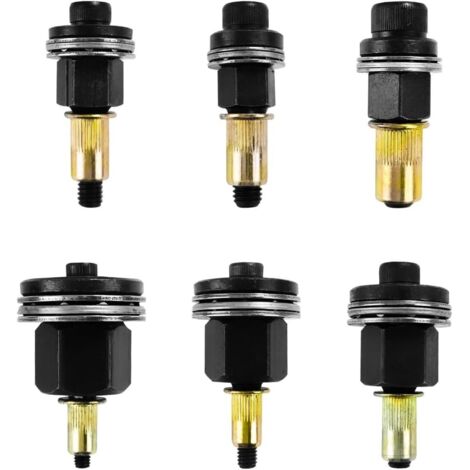 Pièces Riveteuse Pneumatique Kit de mandrin, Pince à Insert Fileté, Riveteuse manuelle, Adaptateur Riveteuse pour Ensemble de Têtes de Rivetage Manuel pour Rivets M3 M4 M5 M6 M8 M10 (1/5)