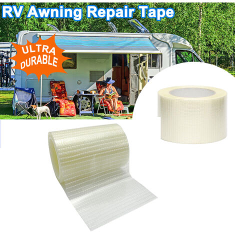 8cm 10m Ruban de réparation d'auvent de camping-car, ruban de réparation de toile, ruban de réparation de tente pour bâche, ruban de voile, ruban de réparation pour couvertures de bateau (1/5)