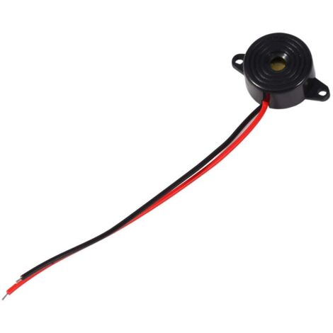 Buzzer 12v, Avertisseur Sonore 12V, Buzzer Sonore, Zumbador Timbre 12V,Bip De Recul Voiture, Avertisseur sonore électronique piézoélectrique 3-24 V, longueur de câble