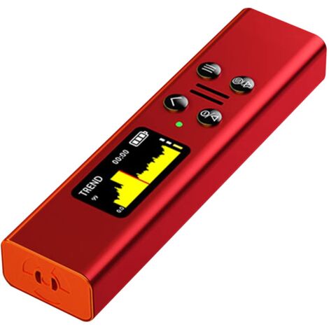 Geiger-Counter Détecteur de rayonnement nucléaire Dosimètre Détecteur de rayons X Testeur Radioactif LCD Outil de marbre Rouge (1/5)