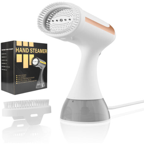 Défroisseur à vapeur portable 1500W – Vapeur puissante en 20 secondes – Réservoir 300ml – Pour vêtements, rideaux, tissus – Voyage & maison - Or Rose (1/5)