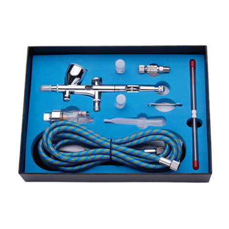 Kit 180K Professional Double-action Trigger Air-paint Control Airbrush AVEC 0.2/0.3/0.5mm Needle Air Brush Spray Gun pour maquillage Modèle Nail Body Paint Art