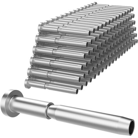 Kit de 100 câbles invisibles de 3/16 po, récepteur invisible en acier inoxydable T316 et embout à sertir pour câbles de 3/16 po, embout fileté pour escalier de terrasse, poteaux en bois et métal de 2