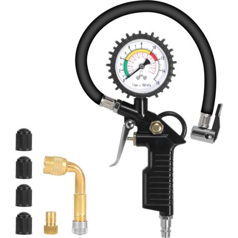 Kit Accessoires Compresseur 16 Pièces - Outils Pneumatiques - HYPER Tough - 180 Psi