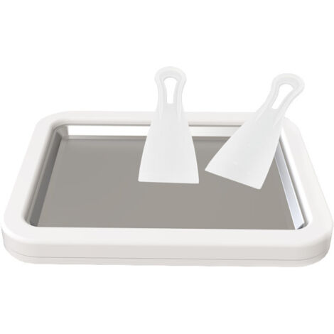 Plaque à glace roulée – Machine à glace instantanée – Préparez des crèmes glacées roulées en 5 minutes – 450ml pour 3 enfants