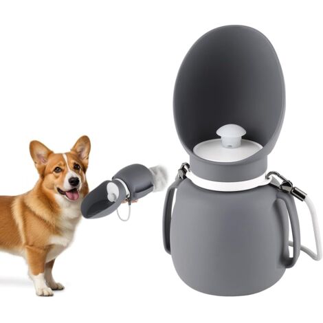 Bouteille d'eau Portable pour Chien, Fuite, Gourde Bouteille Pliable Chien, sans BPA, pour Randonnée/Voiture/Dressage, avec Mousqueton, 800ml (1/5)