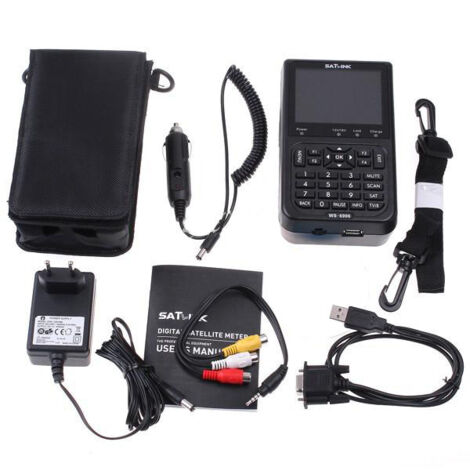 WS6906 Écran LCD 3,5 pouces avec mesureur numérique de signal satellite Prise UE (1/5)